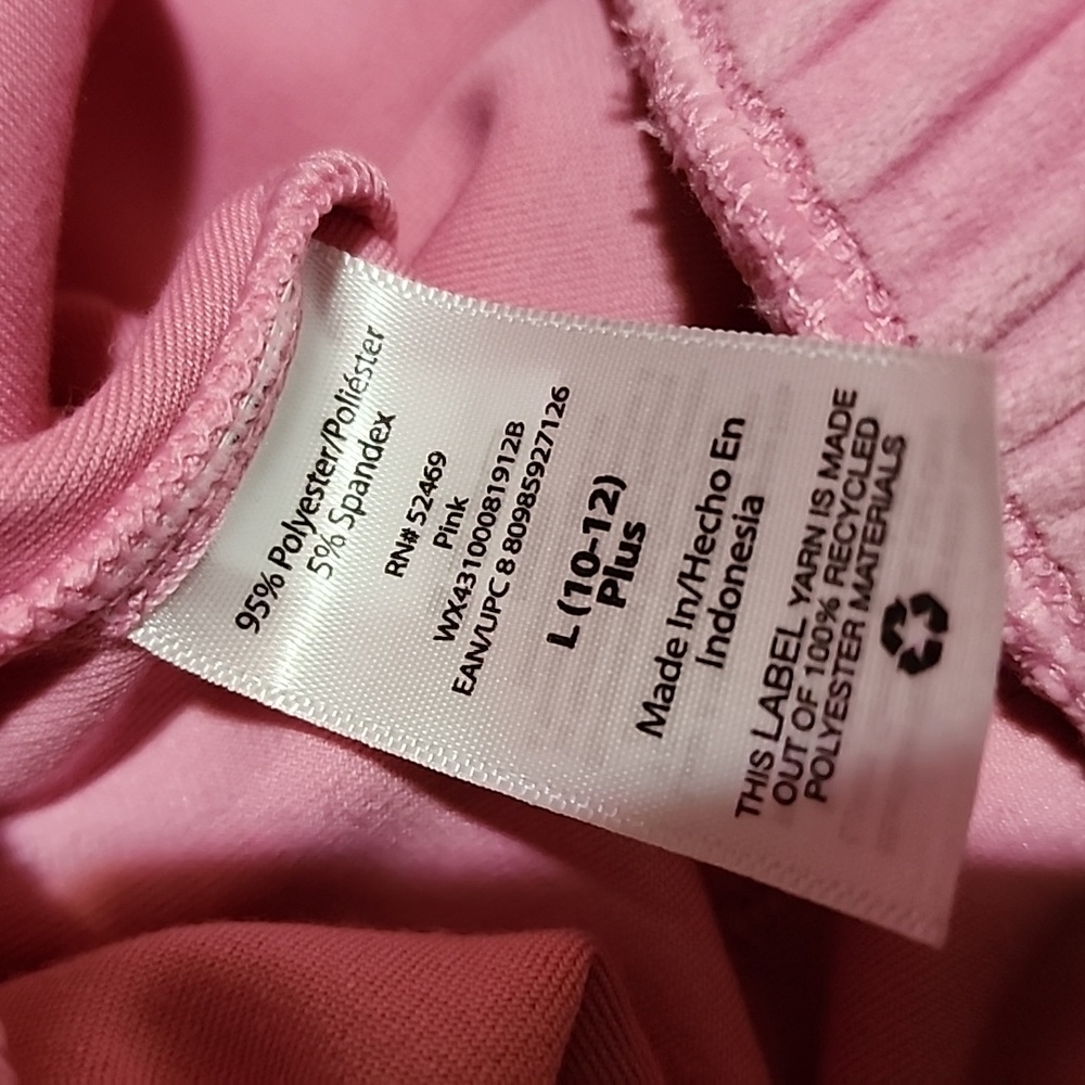 WONDER NATION GIRLS VELOUR  PANTS  SIZE LARGE PLUS   ( 10 -- 12 ) - Picture 7 of 9